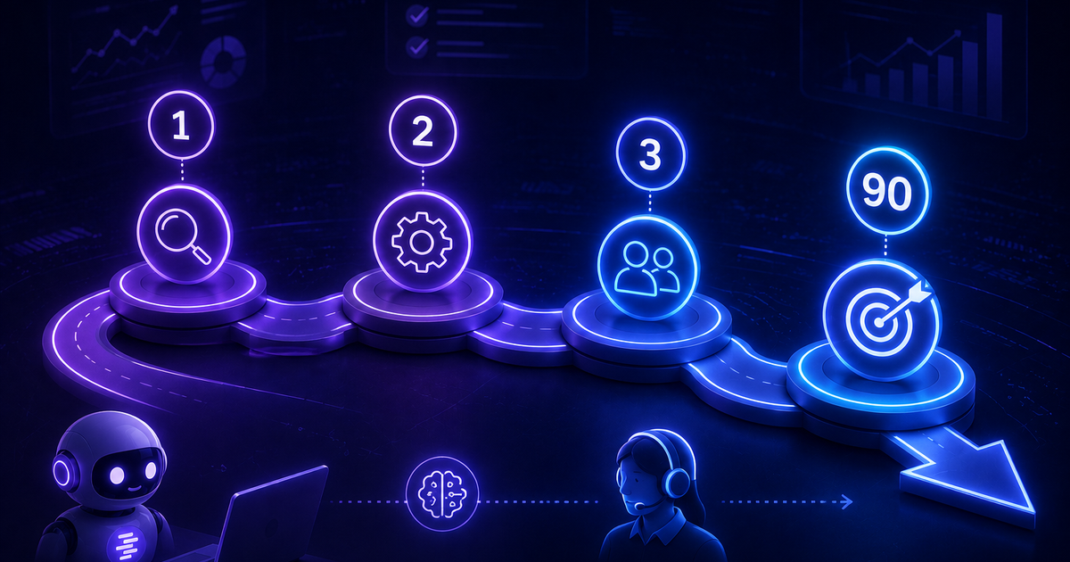 The First 90 Days: A Phase-by-Phase Rollout for AI-Plus-Human Support