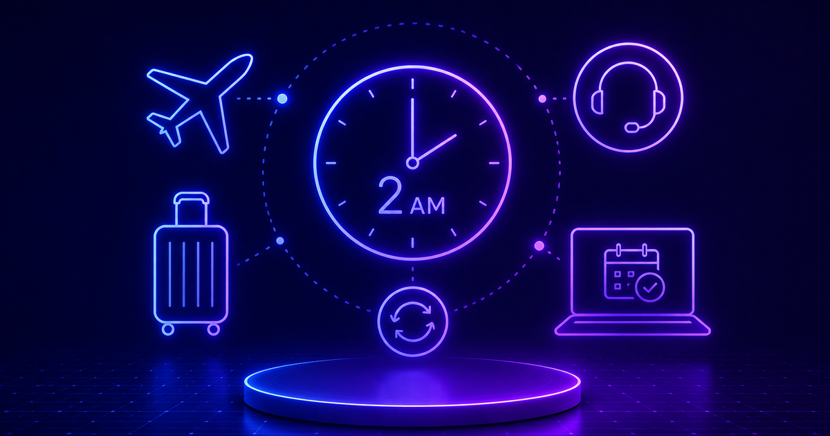 The 2 AM Rebooking Problem: Why Travel Needs 24/7